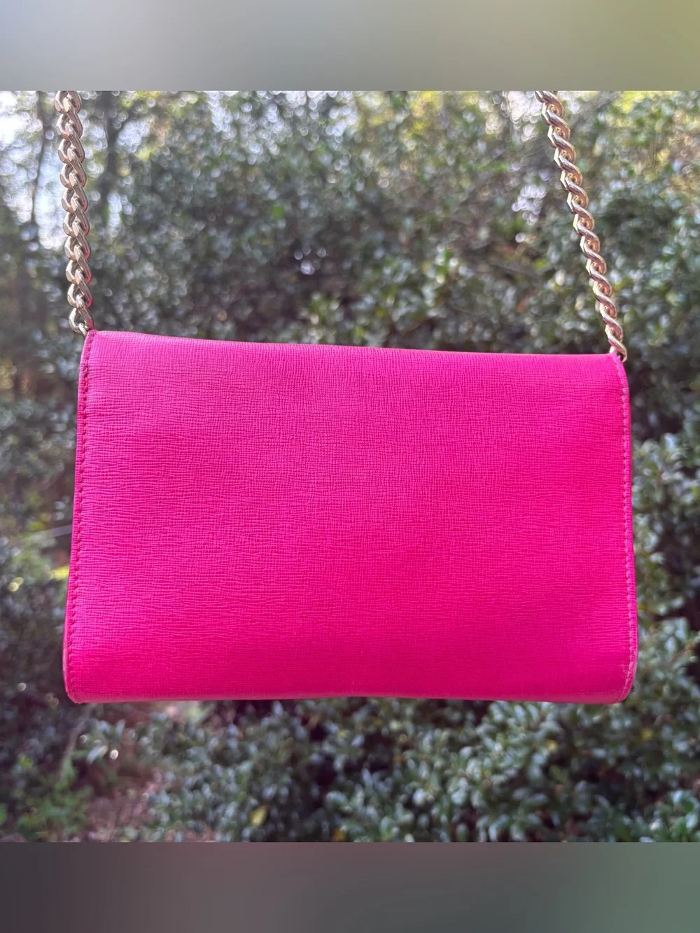 Furla Pink Leather Crossbody Bag